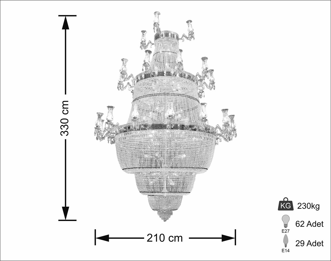 Ayetli Klasik 150'lik Katlı